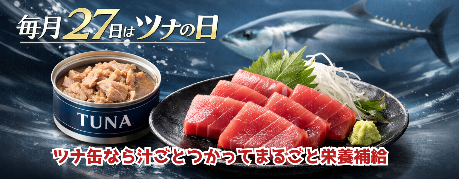 毎月27日　ツナの日🐟
